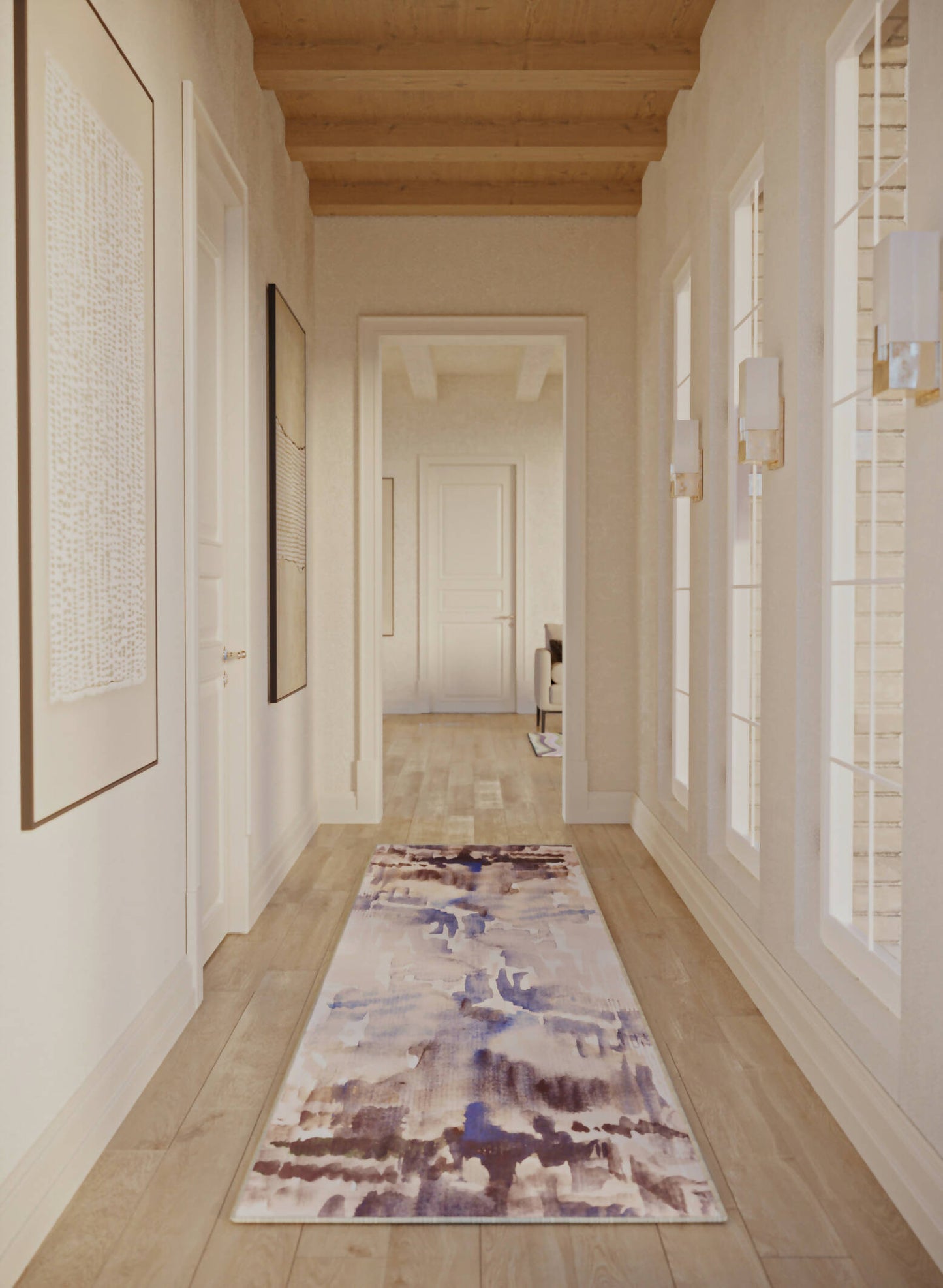 Watercolor Runner Rug