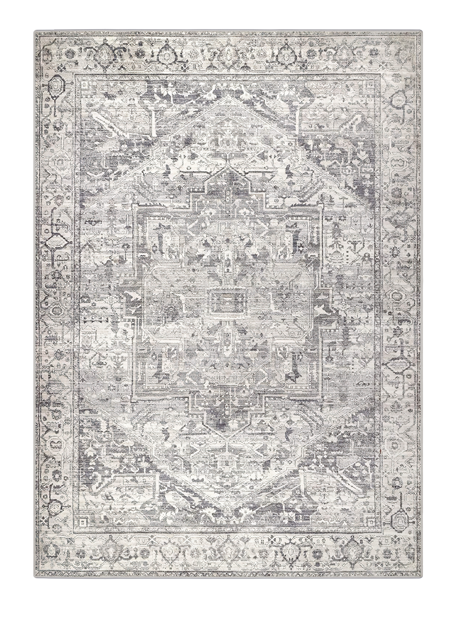 traditional grey rug