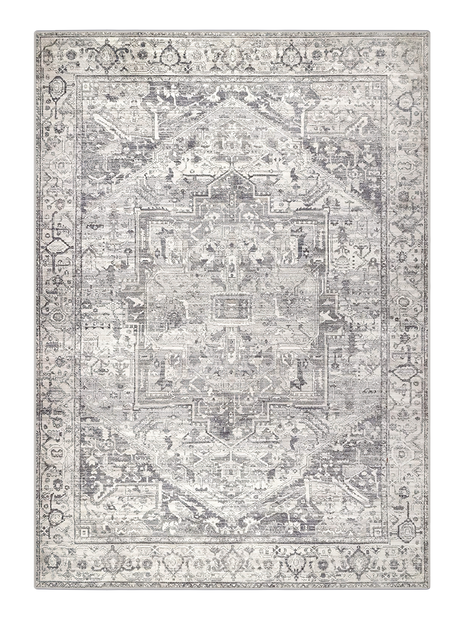 traditional grey rug