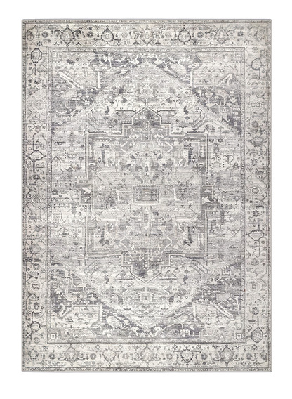 traditional grey rug